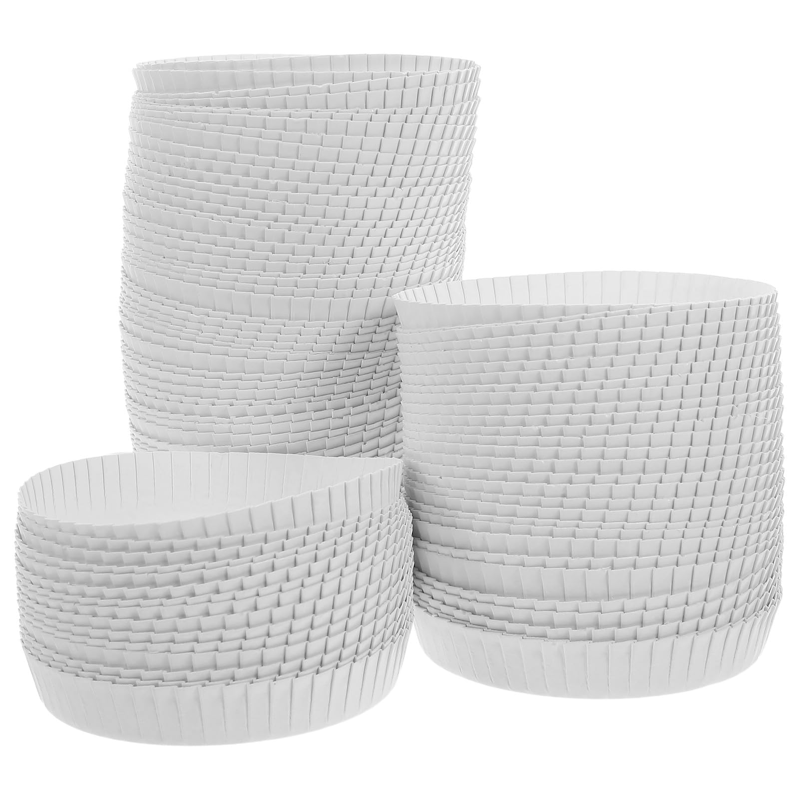 Sewroro 100 Tapas Desechables de Papel para Vasos de Café Blanco, Resistentes al Polvo y Ecológicas, Ideales para Viajes y Fiestas, Paquete de 100 Unidades