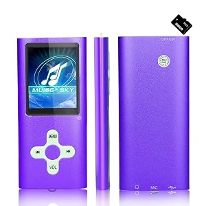 MP3 Player MP4 Player MP3 Music Player Mini USB Port 16GB Memory Slim Classic Digital LCD 1 82