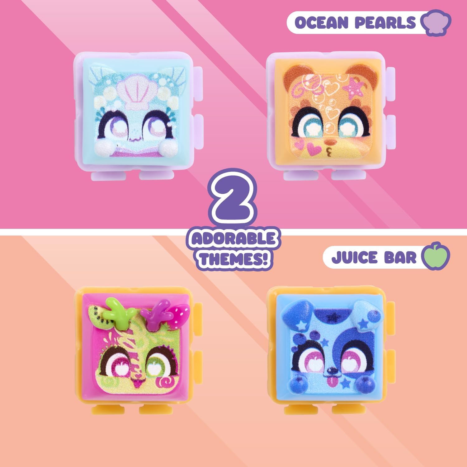 Clickeez Series 2 5-Pack | 5 Collectible Character Keyboard Keys Click and Clack | Create Your Own Keychain | Ages 6+