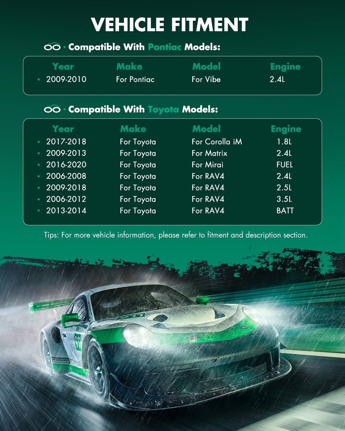 SCITOO Front Right Brake Caliper With Bracket 19B3195 Compatible For Pontiac Vibe 09-10, For Scion iM/tC, For Toyota Corolla iM/Matrix, For Toyota Mirai 16-, For Toyota For RAV4 06-18