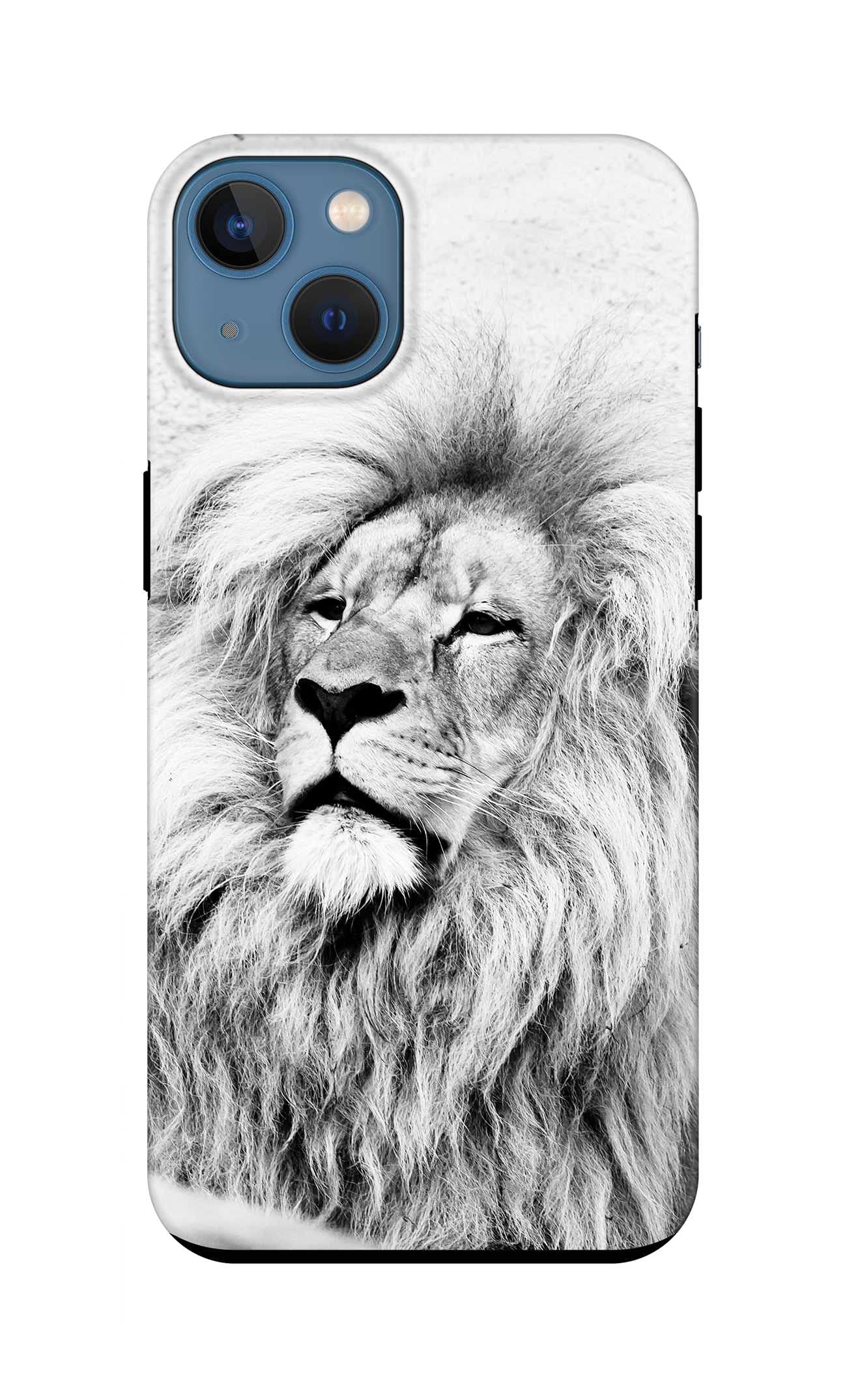 Stylizedd Tough Pro Series Case Compatible With Apple iPhone 14 Plus, Dual Layer hybrid PC + TPU Customized Mobile Cover Shield with inner TPU protection Matte Finish - Wise Lion