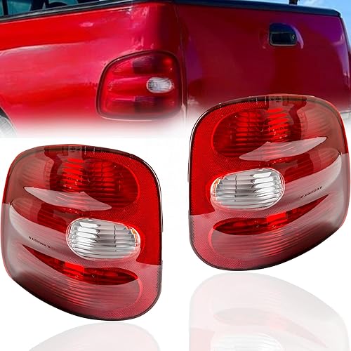 Miniatura 8 de Repuesto para Ford F-150 1997-2000 Stepside, Lightning, Lariat, Base, XL, cumple con XLT DOTSAE, montaje de luz trasera halógena, lado