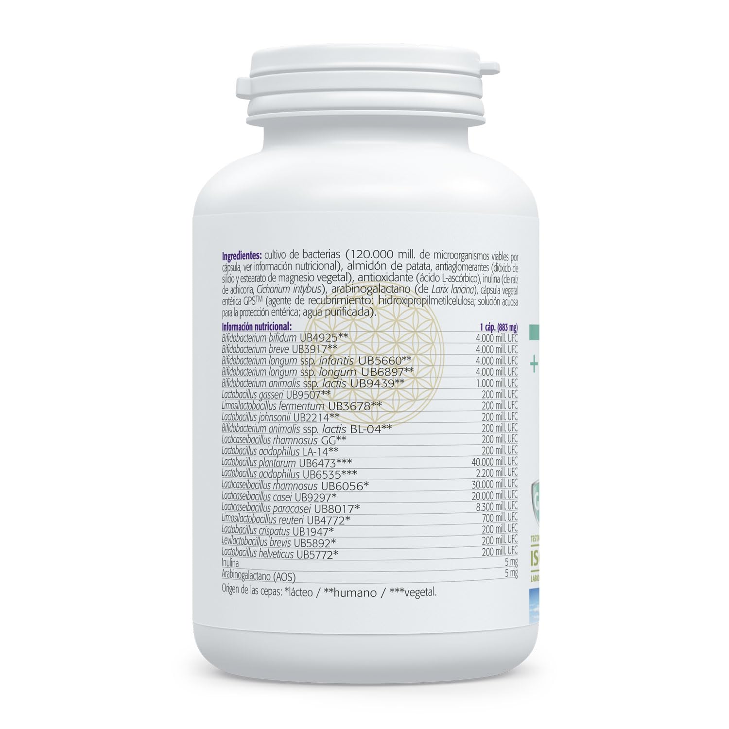 SURA VITASAN Pro-Recovery Probiótico de Alta Potencia 30 Cápsulas con Cobertura Entérica GPS™ – 120.000 Millones de UFC, 20 Cepas – para Salud Digestiva y Restauración de la Flora Intestinal