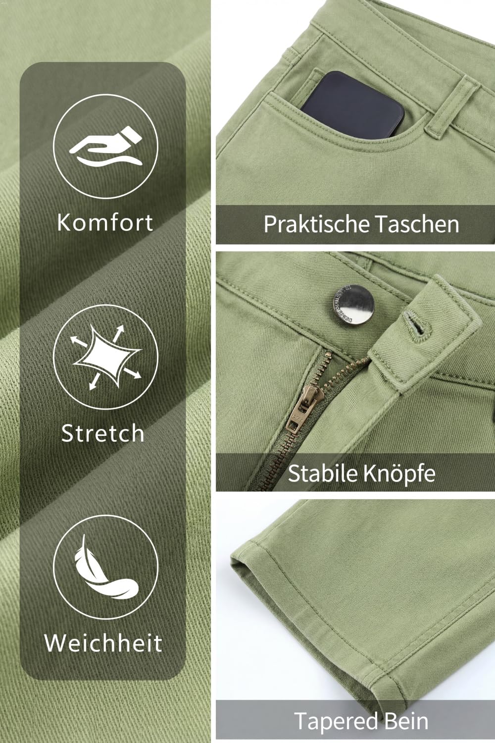 GINGTTO Jeans Uomo Slim Fit Pantaloni Denim Elasticizzati Aderenti Stretch Pantalone Jean