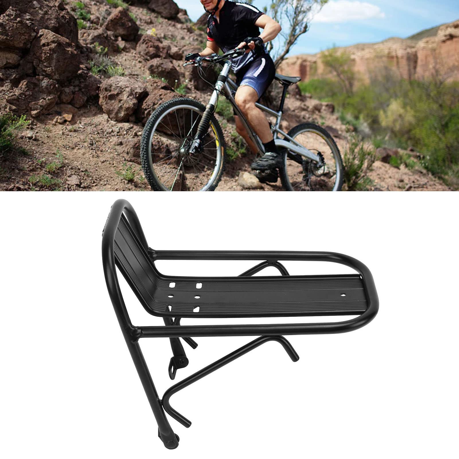 Bike Rear Rack Aluminum 15kg Capacity Luggage Carrier For