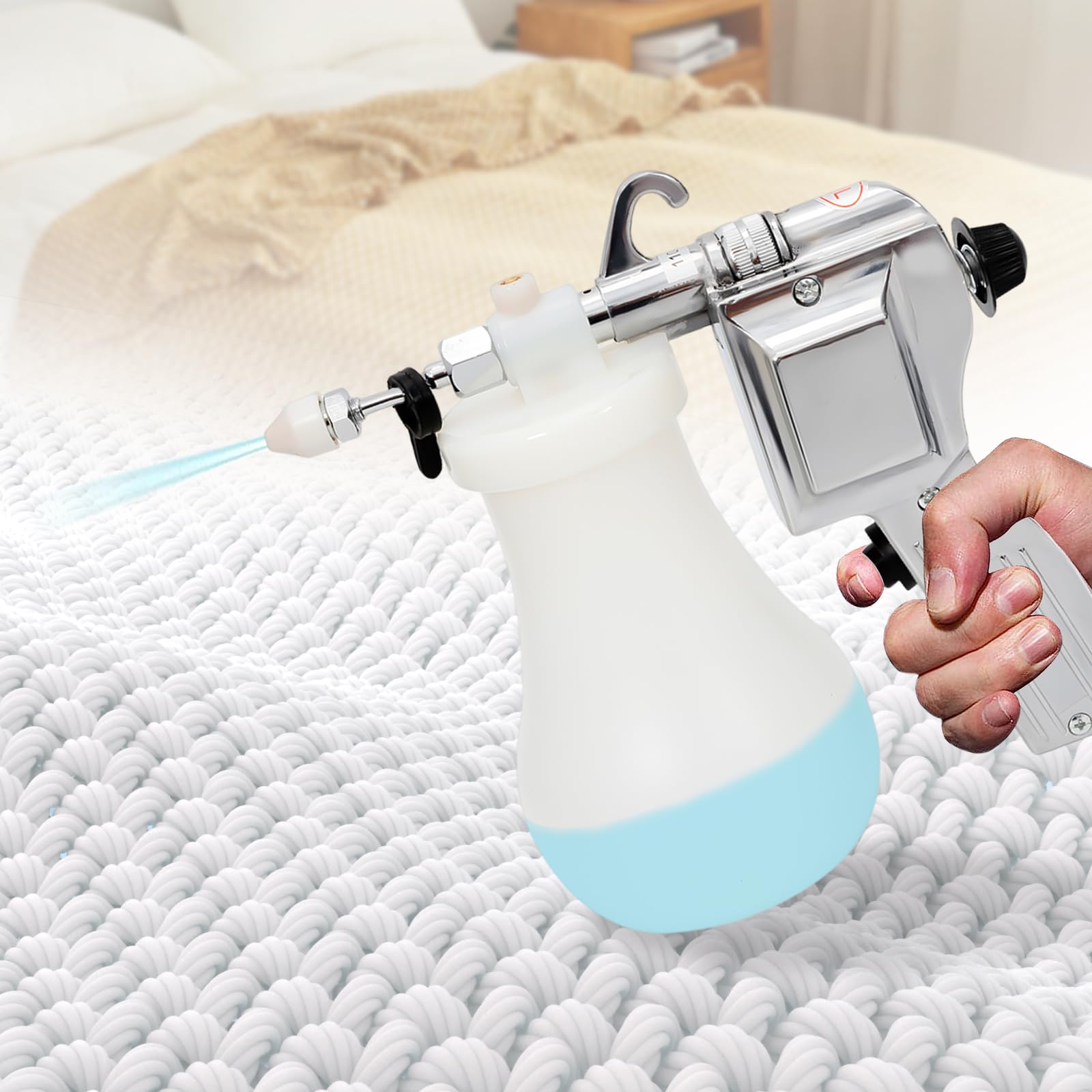Textile Spot Cleaning Gun for Screen Printers, 110V Electric Stains Spraying Cleaner with Adjustable Nozzle, Over 0.8Mpa High Pressure Plastisol Removing Gun