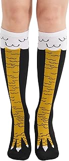 Chicken Leg Knee High Socks for Women - Crazy Halloween Novelty Socks - Funny Gifts for Women