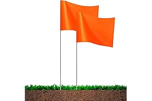 Ultimate Boundary Marking Flags for Your Lawn: 20-Pack Precision Yard Flags