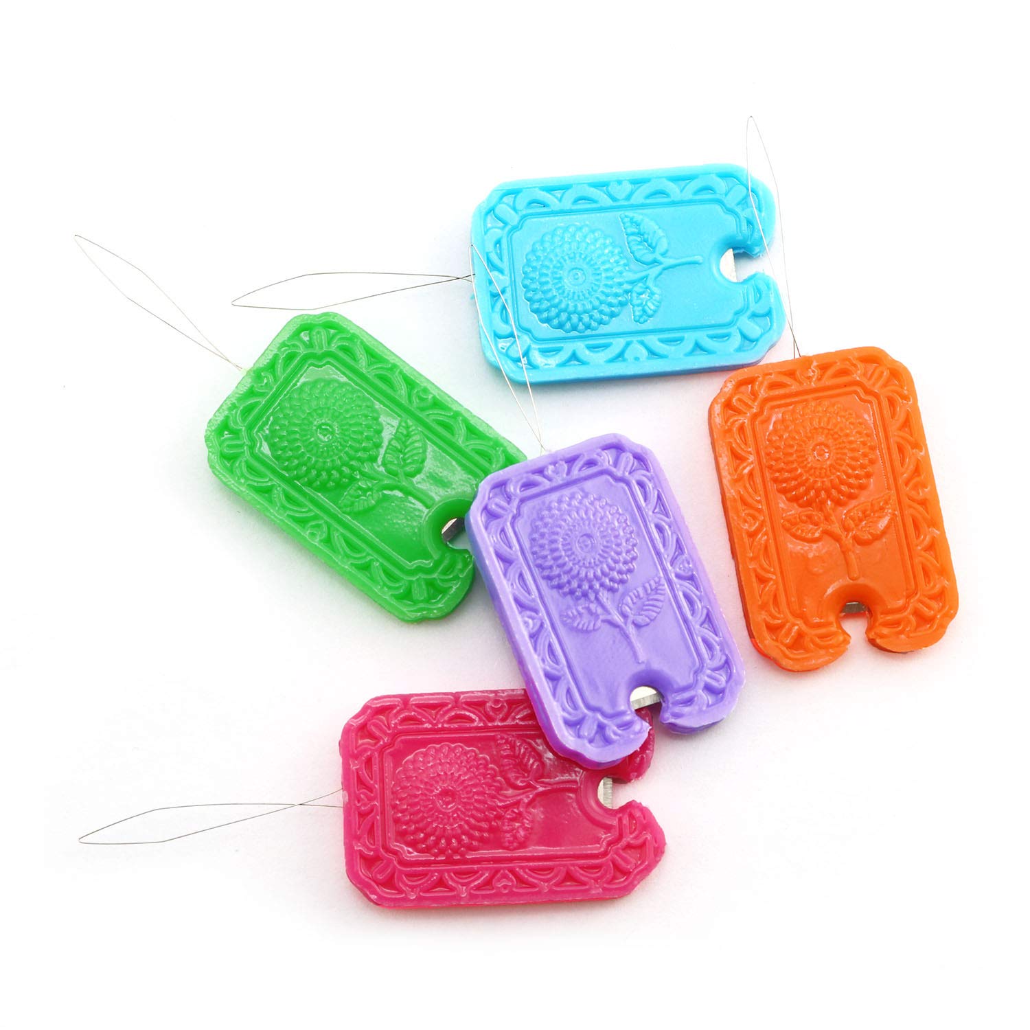 NX Garden Sewing Tools 5PCS Colours Needle Threaders Hand Stitching with Yarn Cutter