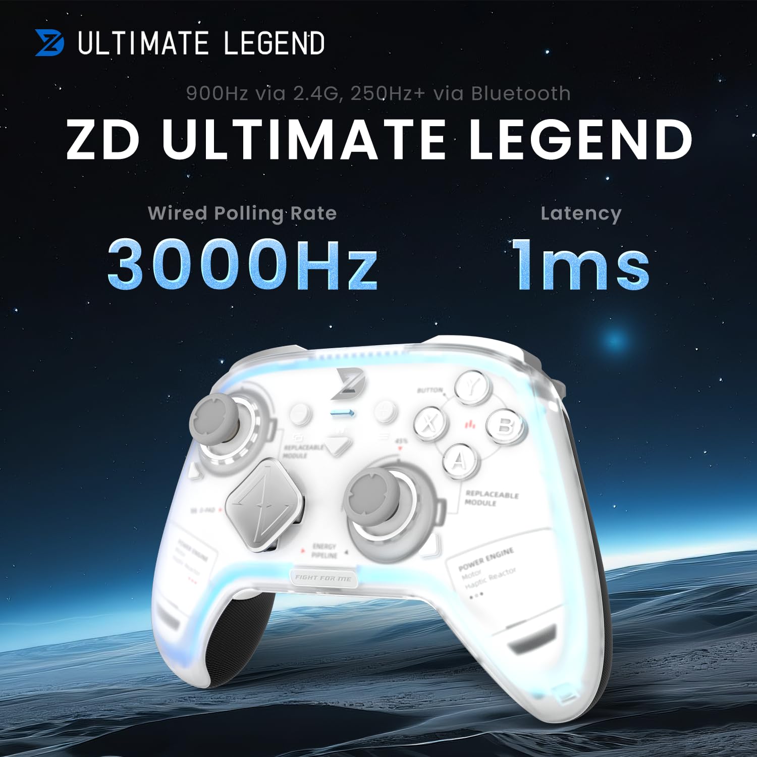 ZD Ultimate Legend Wireless PC Controller – 3000Hz Polling Rate