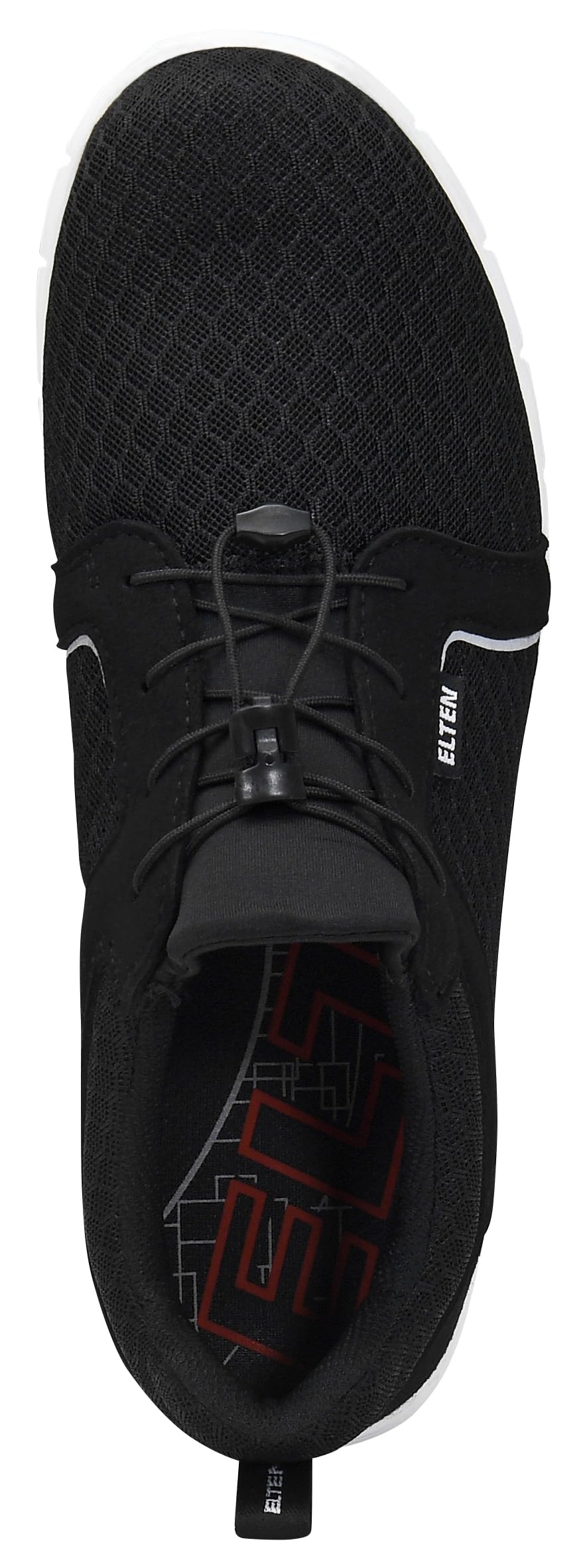 ELTEN Buty robocze MAIDU Black Low O1, damskie i męskie, tekstylne, lekkie, sportowe, czarne/białe, czarny, 46 EU