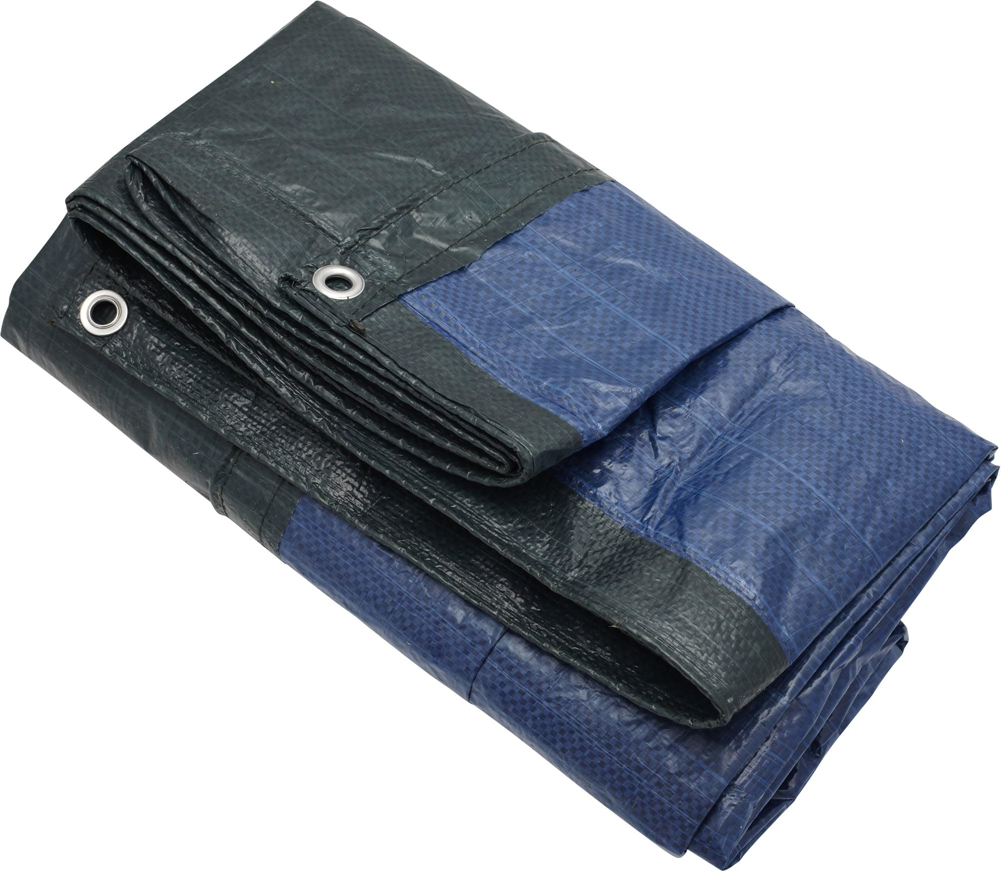 3x4m Tarpaulin by CAO Outdoor; Aluminum Eyelets, Heavy-Duty Green, Reinforced