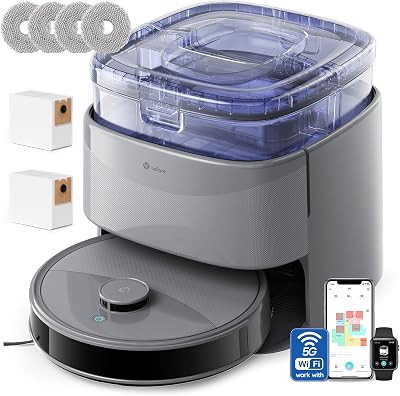 💎 73% MEGA DEAL! LEFANT M3 Max Robot Aspirador y Fregasuelos, Todo-en-Uno 20000 Pa, 210min, Auto-Lavado/Secado Mopa, Auto-Vaciado 3,2L, dToF Navegación Láser, Evita Obstáculos, WiFi/Alexa/App/i Watch, 2.4G & 5GHz WiFi