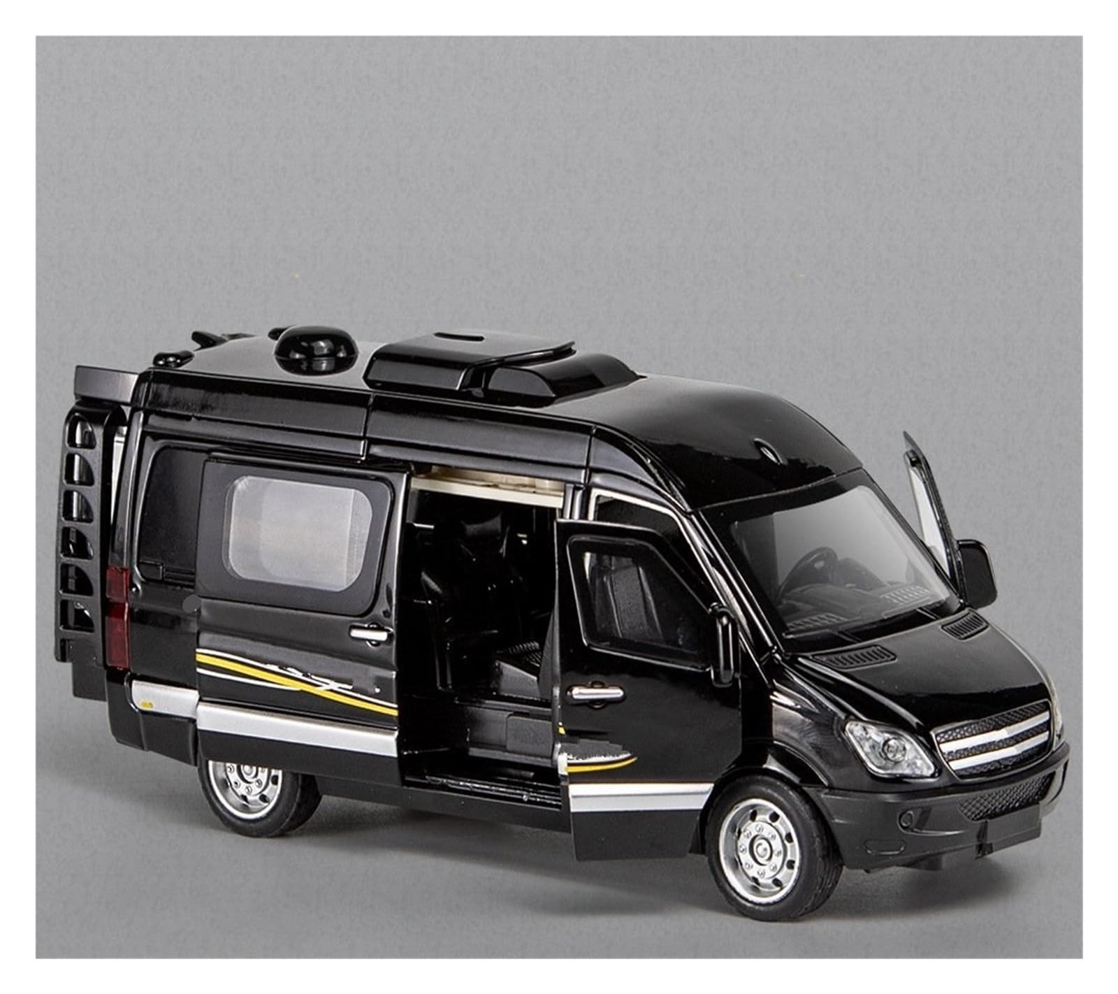 Btwodian Scale Model Car 1:32 For Benz For Sprinter MPV Alloy Metal Diecast Model Car Collections(Black)