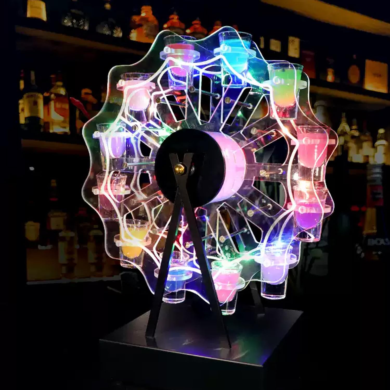 LMgalxion LED Cocktail Shot Glass Holder Display Stand A