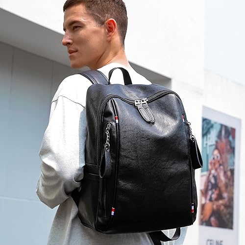 Miniatura 2 de Gooday Mochila para laptop de viaje de negocios para hombres y mujeres, tela impermeable de nailon que protege la computadora portátil,