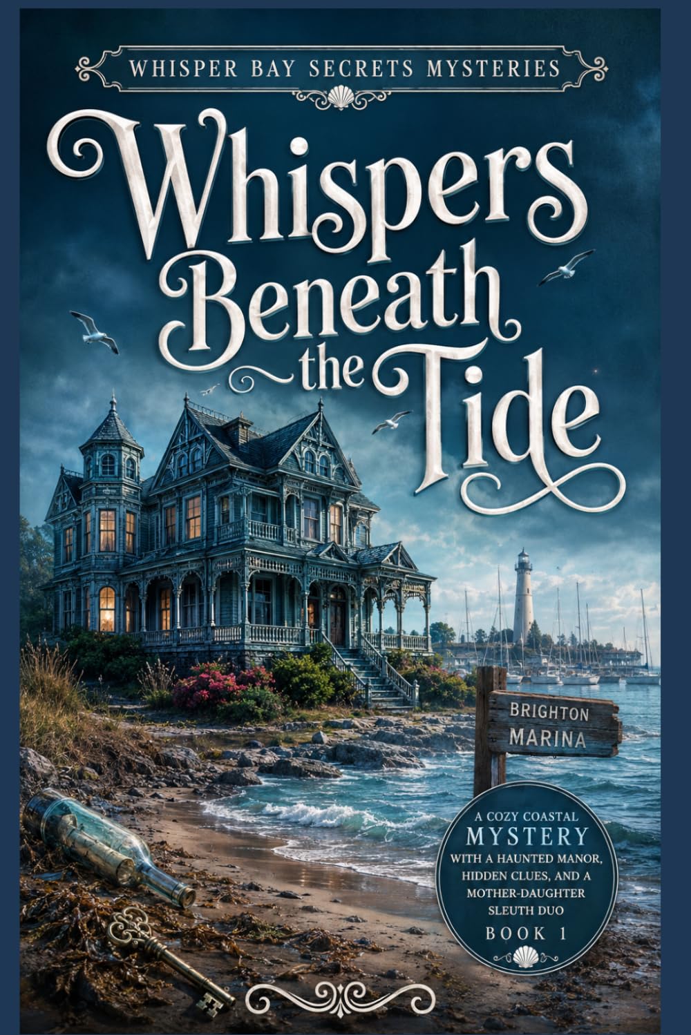 Whispers Beneath the Tide: A Cozy Coastal Mystery with a Haunted Manor, Hidden Clues, and a Mother-Daughter Sleuth Duo (Book 1) (Whisper Bay Secrets Mysteries)