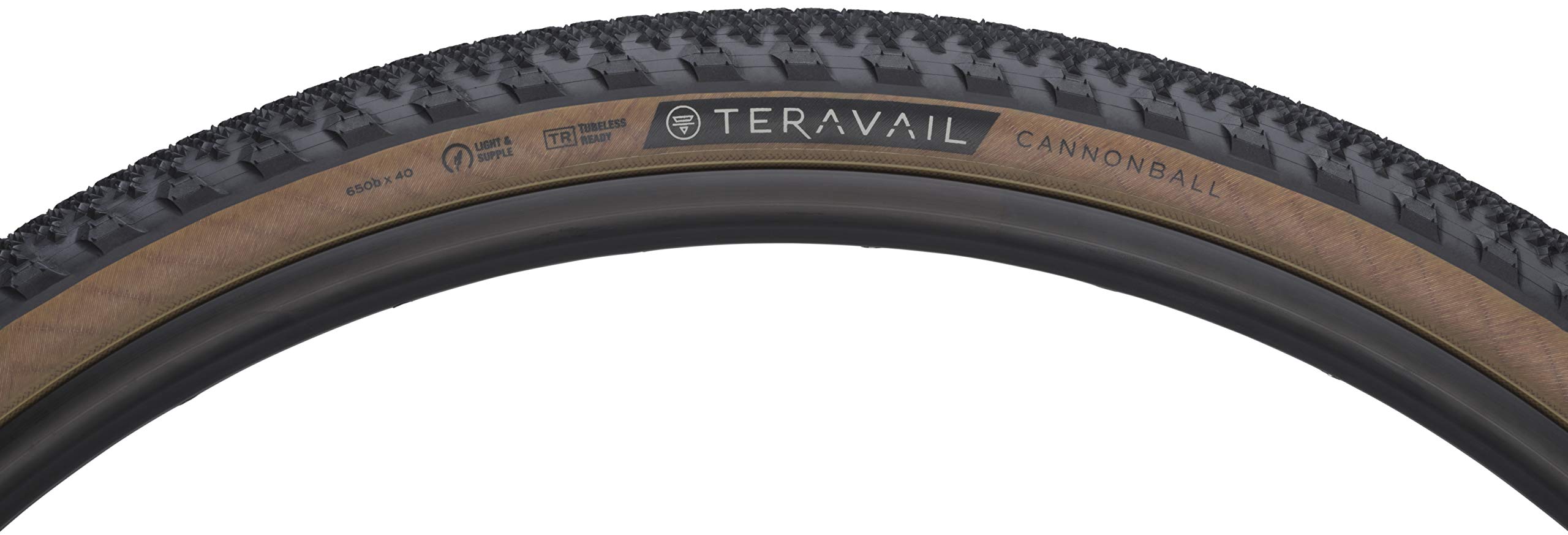 Teravail - Pneu de bicicleta Cannonball | 650 x 40 | Leve e