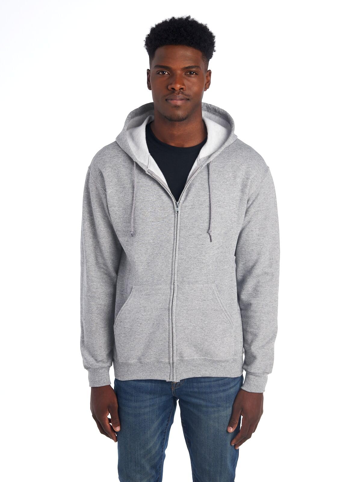 Jerzees Men's Fleece Full-Zip Hooded Sweatshirt Hooded Sweatshirt (pack of 1)