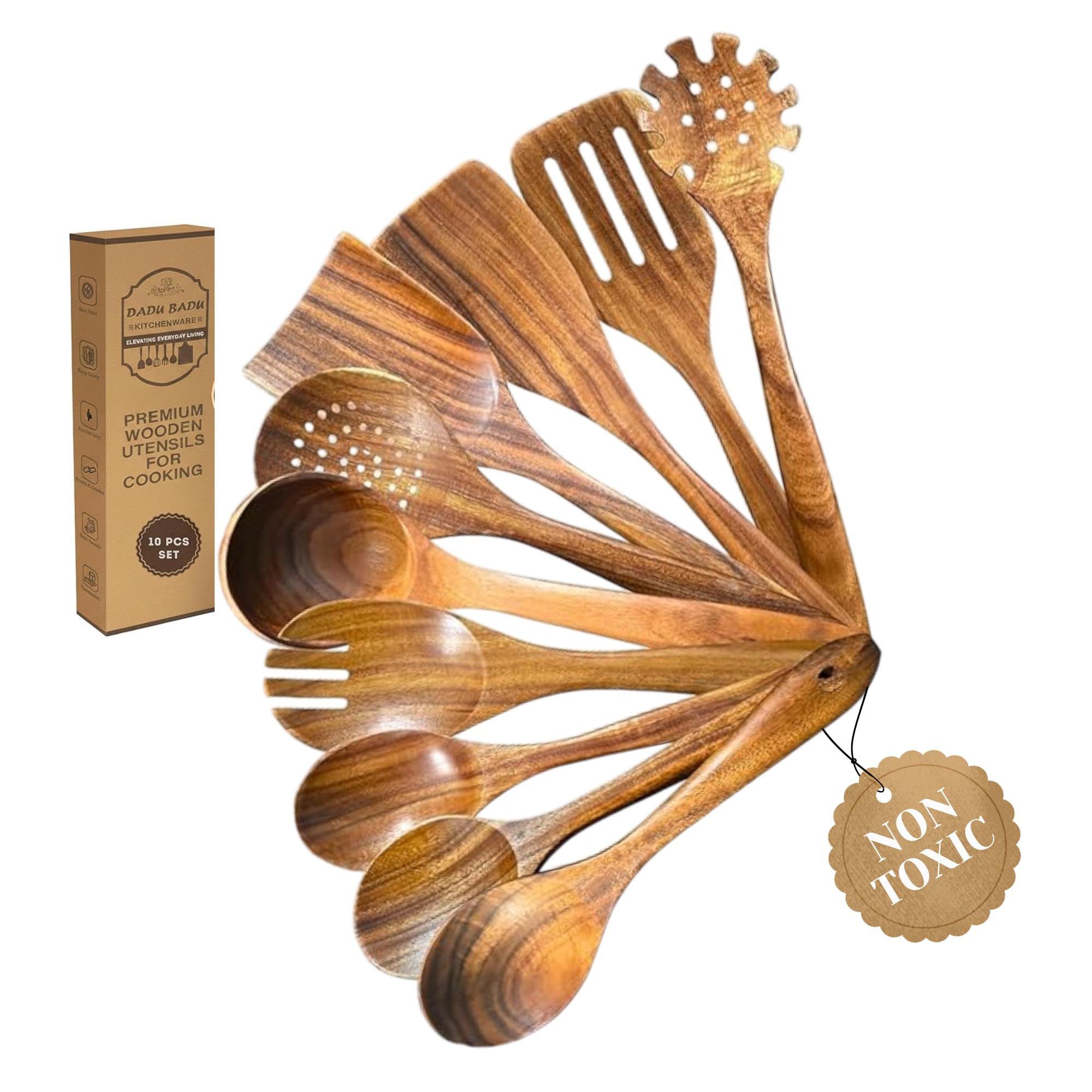 DADU BADU Teak Wood Utensil Set