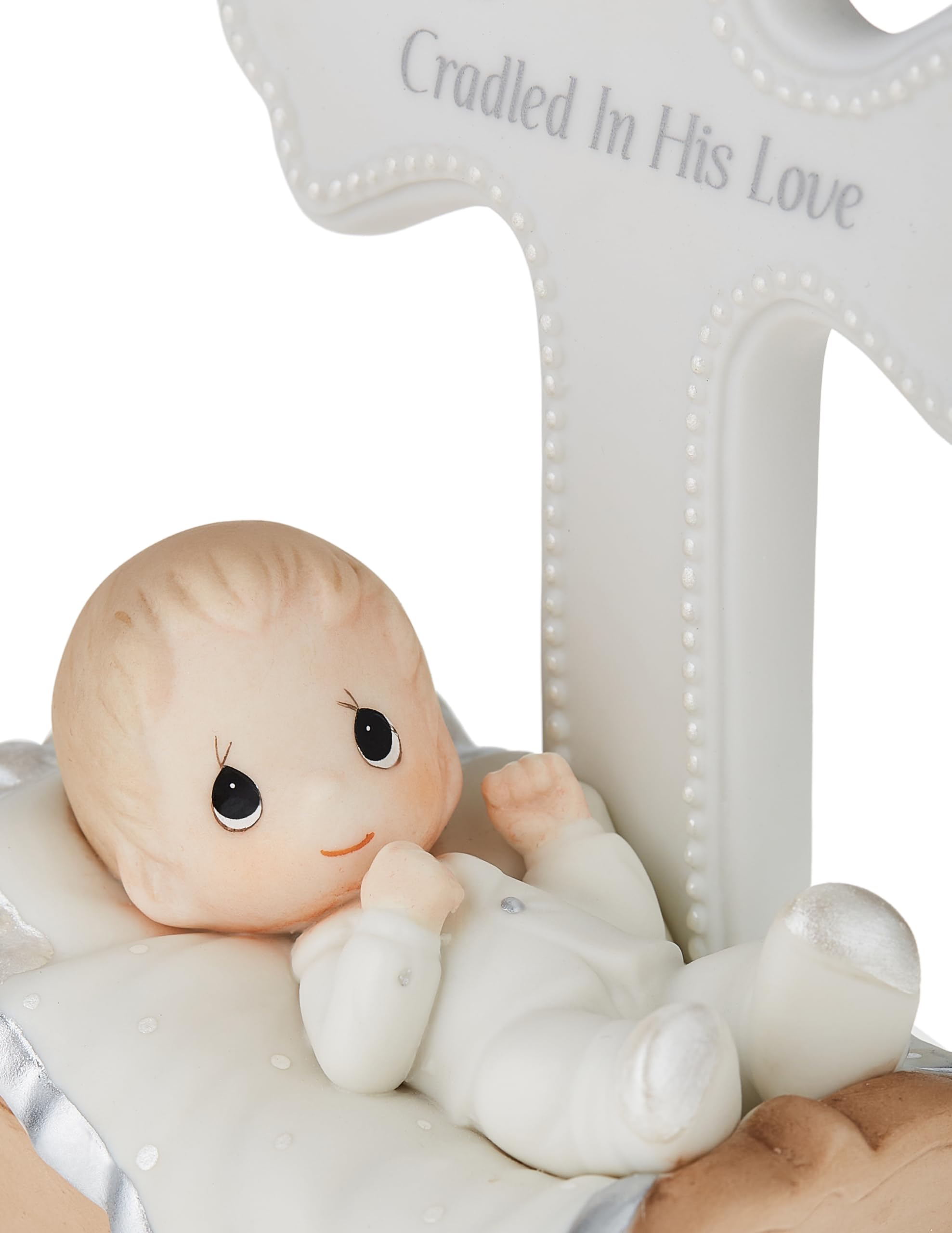 ミュージック BABYL BAPTISM Baptismal Bib | Embroidered Gold Cross | Cotton | Infants