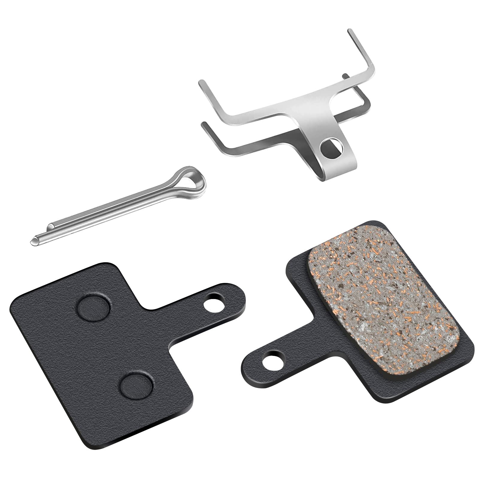 2 pary półmetaliczne klocki hamulcowe do rowerów, uniwersalne klocki hamulcowe do Shimano M315 M355 M375 M416 M446 M447 M475 M515 M525 M575 C501 C601 T615 T677 5 B01 itp