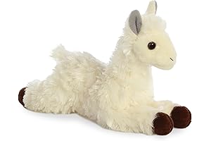 Aurora® Playful Ease™ 8-Inch White Mini Flopsie® Llama Stuffed Animal