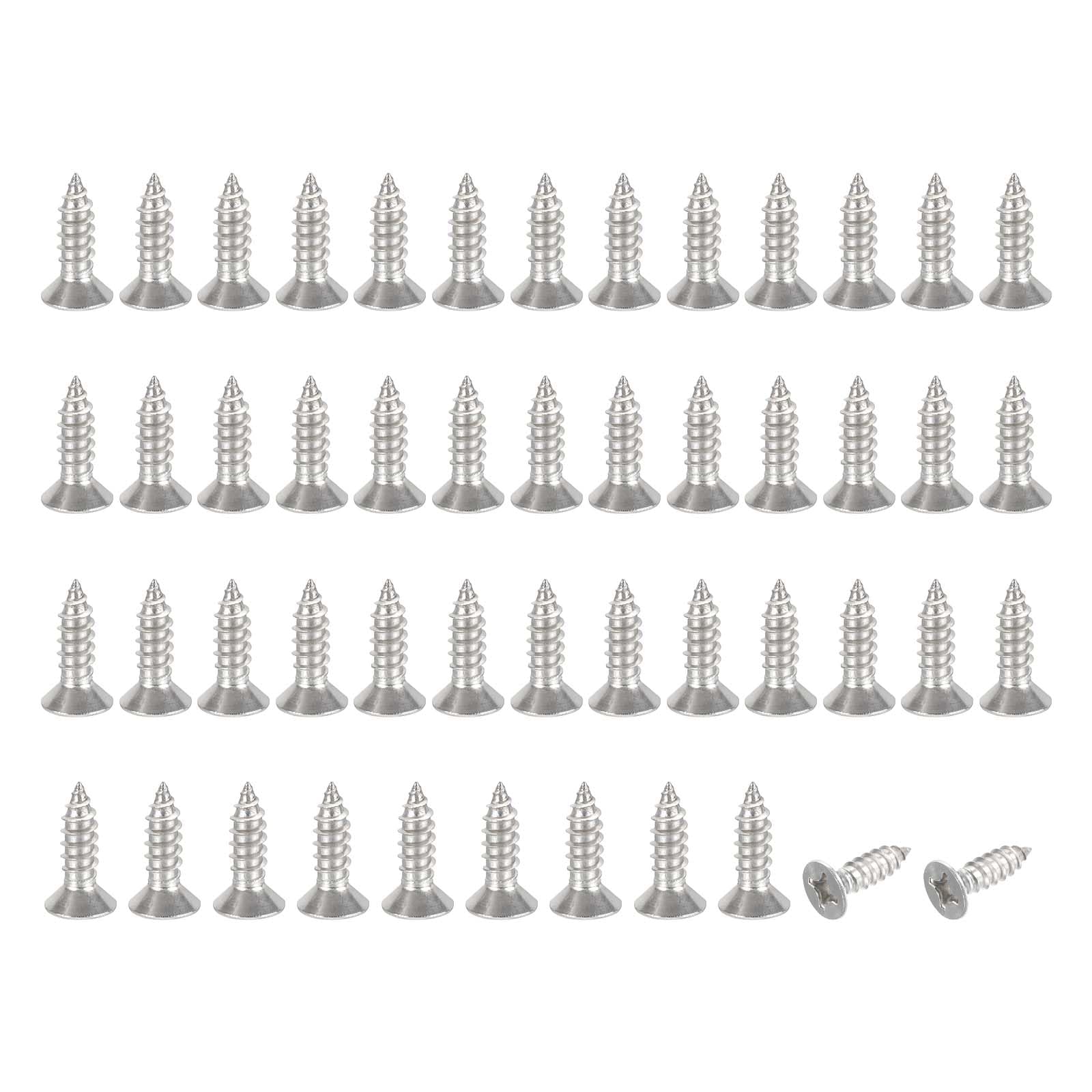 PATIKIL #12x3/4" Flat Head Sheet Metal Screws