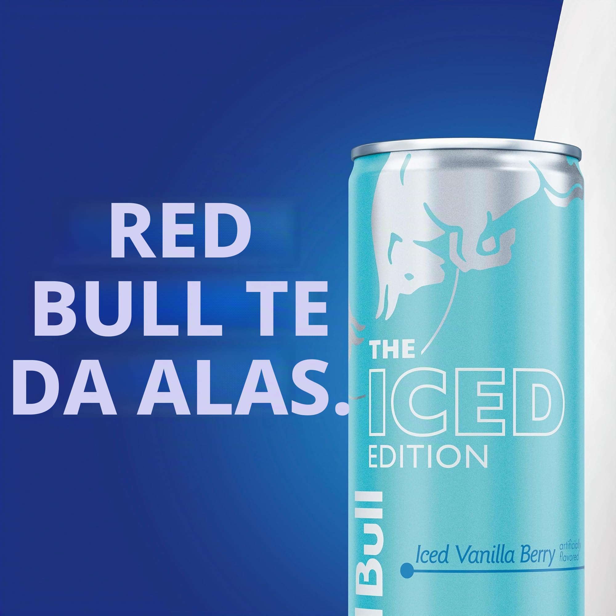 Red Bull Bebida energética Iced Vanilla Berry con 80 mg de cafeína más taurina y vitaminas B, 245 ml, paquete de 24 latas