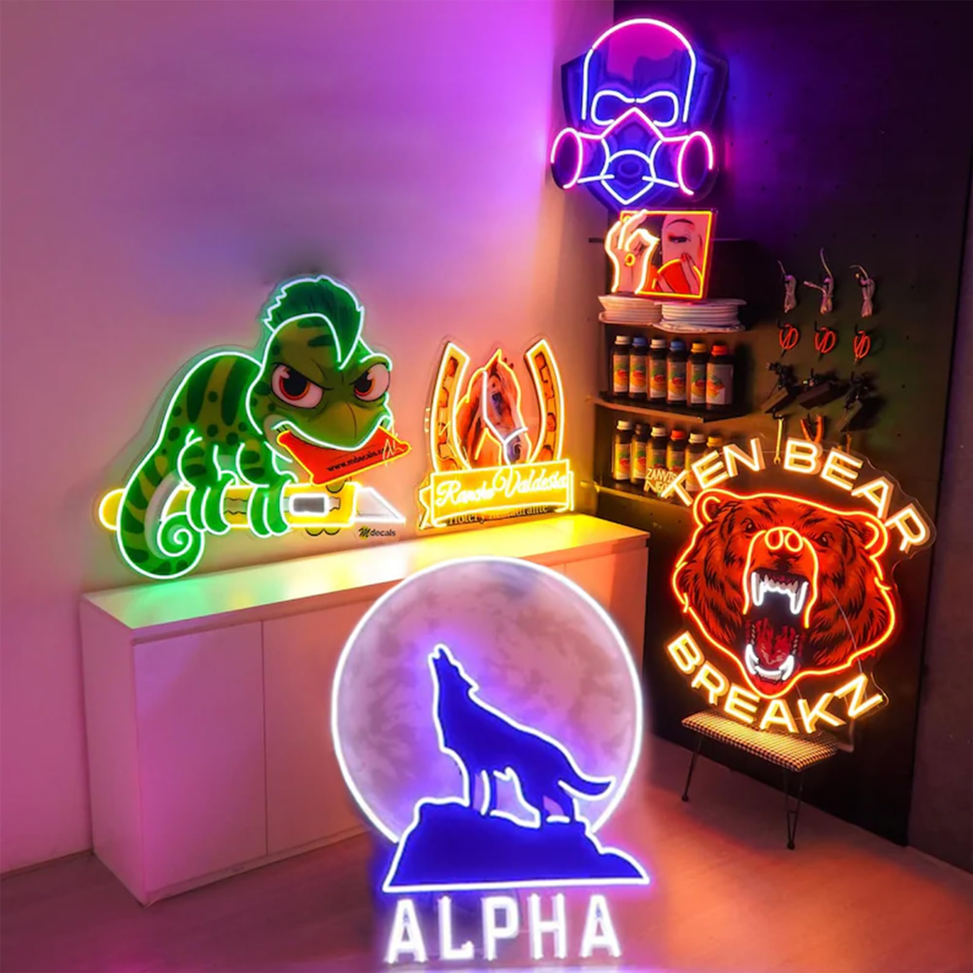 Benutzerdefinierte Logo-Neonschilder mit UV-Druck, Neon-Design, personalisiertes, dimmbares, individuelles LED-Neonlichtschild für Firmenwanddekoration, Bar, Firmenhochzeit, Geburtstag, Partygeschenke