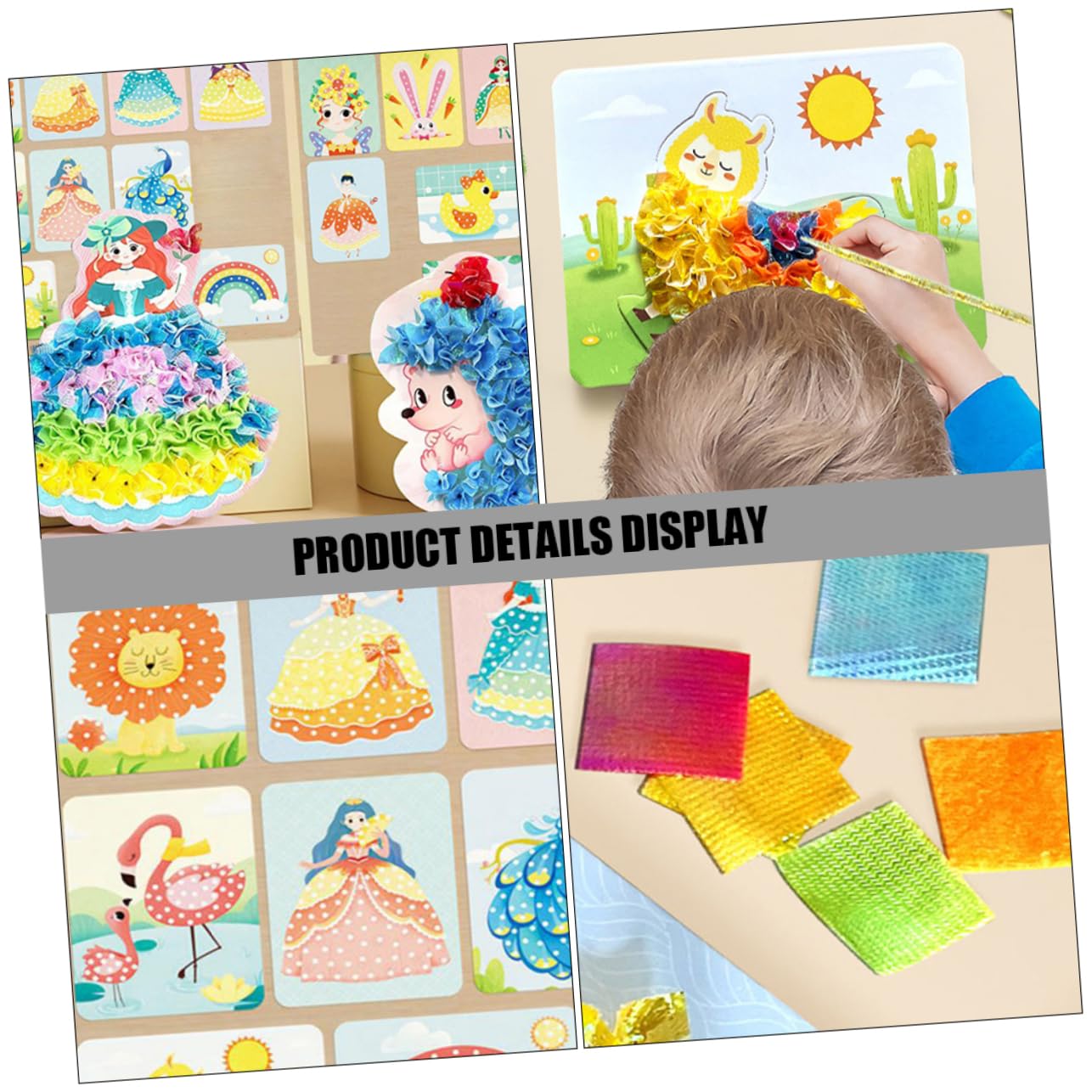 TOYANDONA Juguete de Pintura de Punción DIY para Niños, 2 Juegos