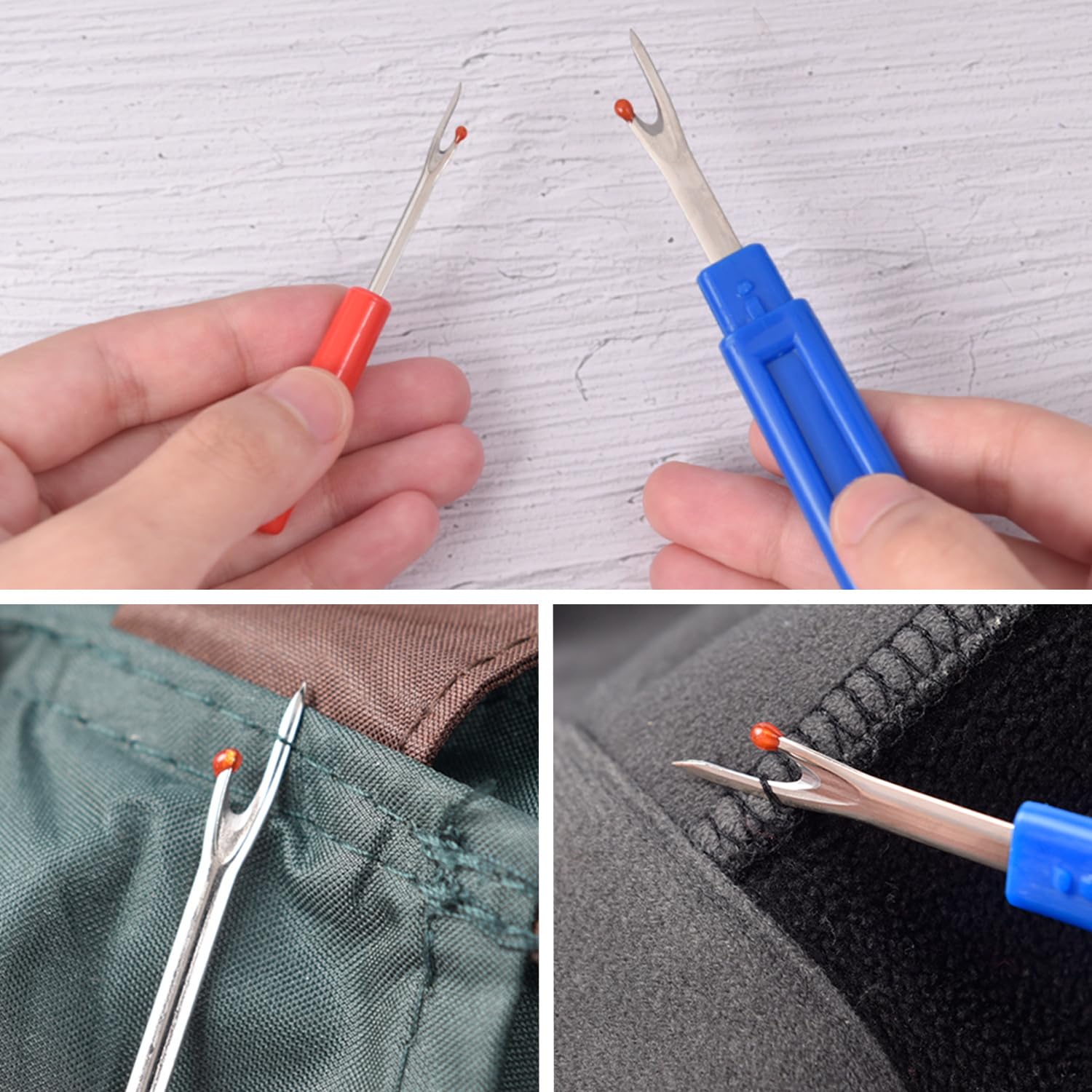 Stitch Remover Tool 1/3PCS Sewing Seam Ripper Kit - Stitch Thread ...