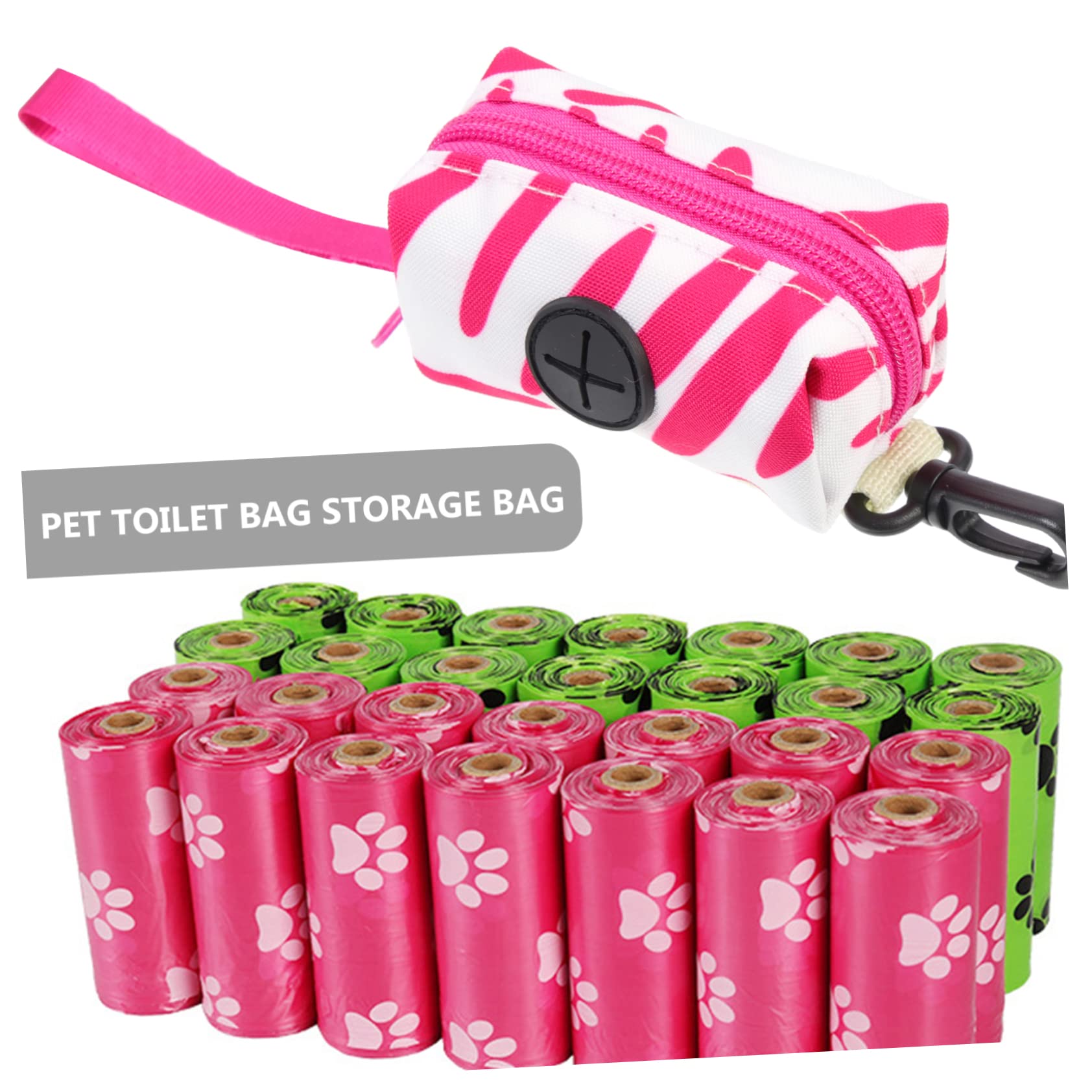 Beavorty 5pezzi Dispenser Portatile per Sacchetti per Escrementi Cane Sacchetti per Accessorio per e Escursioni