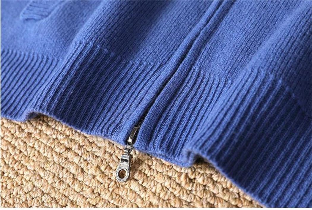 Men's Merino-Wool Sweater Knitted Cardigan Autumn-Winter Casual Long Sleeved Business Hooded Sweater