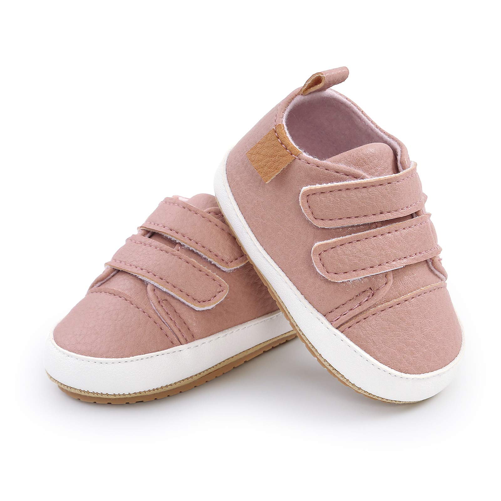 Zapatillas Deportivas para bebés niñas con Antideslizante Cuero Caminantes Infantil Goma niños