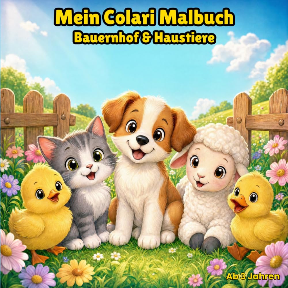 Mein Colari Malbuch: Bauernhof & Haustiere