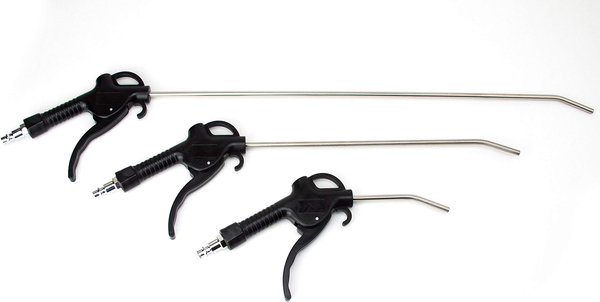 VCT Deluxe Air Blow Gun with 4", 12", and 20" Long Angled Nozzle