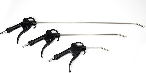 VCT Pistola de aire de lujo con boquilla en ángulo largo de 4, 12 y 20 pulgadas