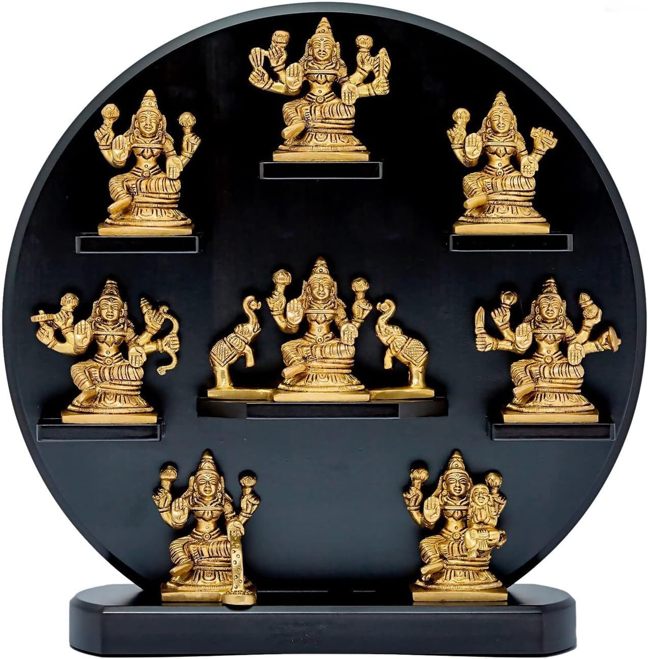 Cadre bois Vishnu Dashavtar cadeau de crémaillère spirituel