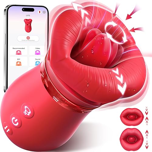 Vibrador de juguete sexual para adultos para mujeres – Sovokn 5 en 1 vibrador de succión bucal rosa juguete sexual 10 lamiendo la lengua, 3 juguetes