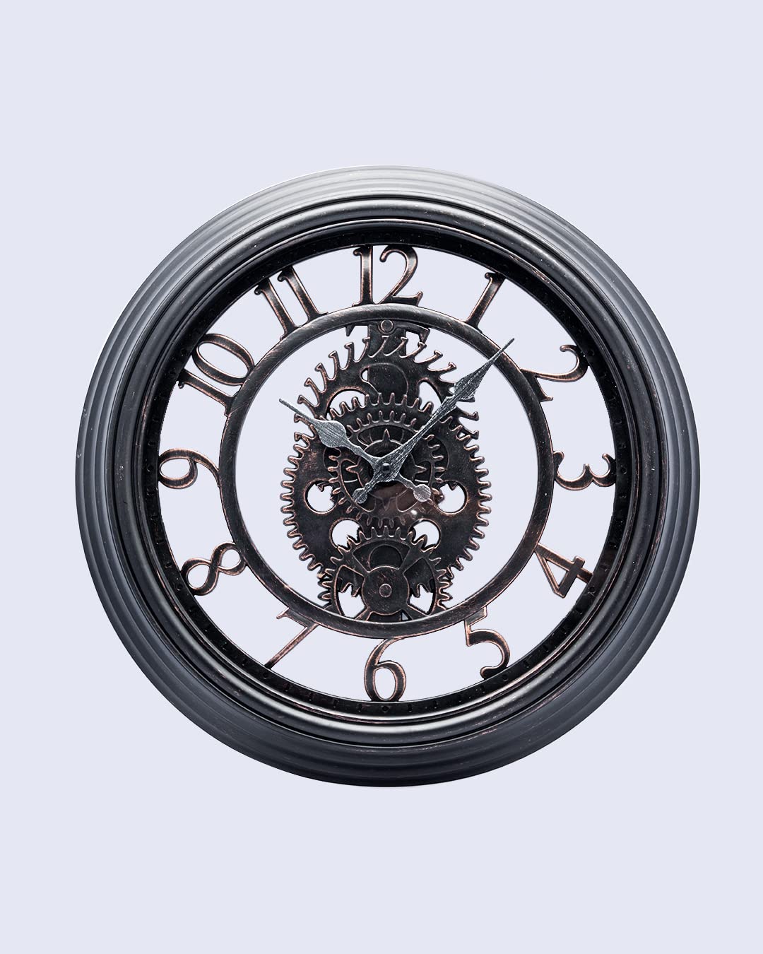 MARKET 99 VON CASA 16" Wall Clock (Silent Movement, Black Finish Frame