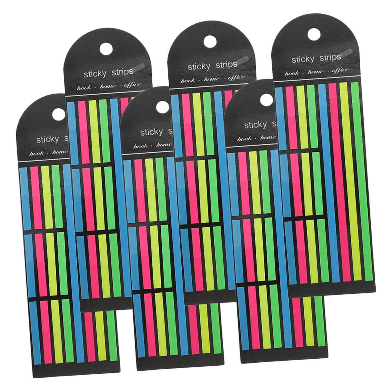 Sewroro 24stücke Haftstreifen-set Für Bücher Lange Und Kurze Index-tabs Zum Annotieren Bunte Lesehilfen Für Schüler Und Studenten Selbstklebend Wiederverwendbar Zum Markieren Und