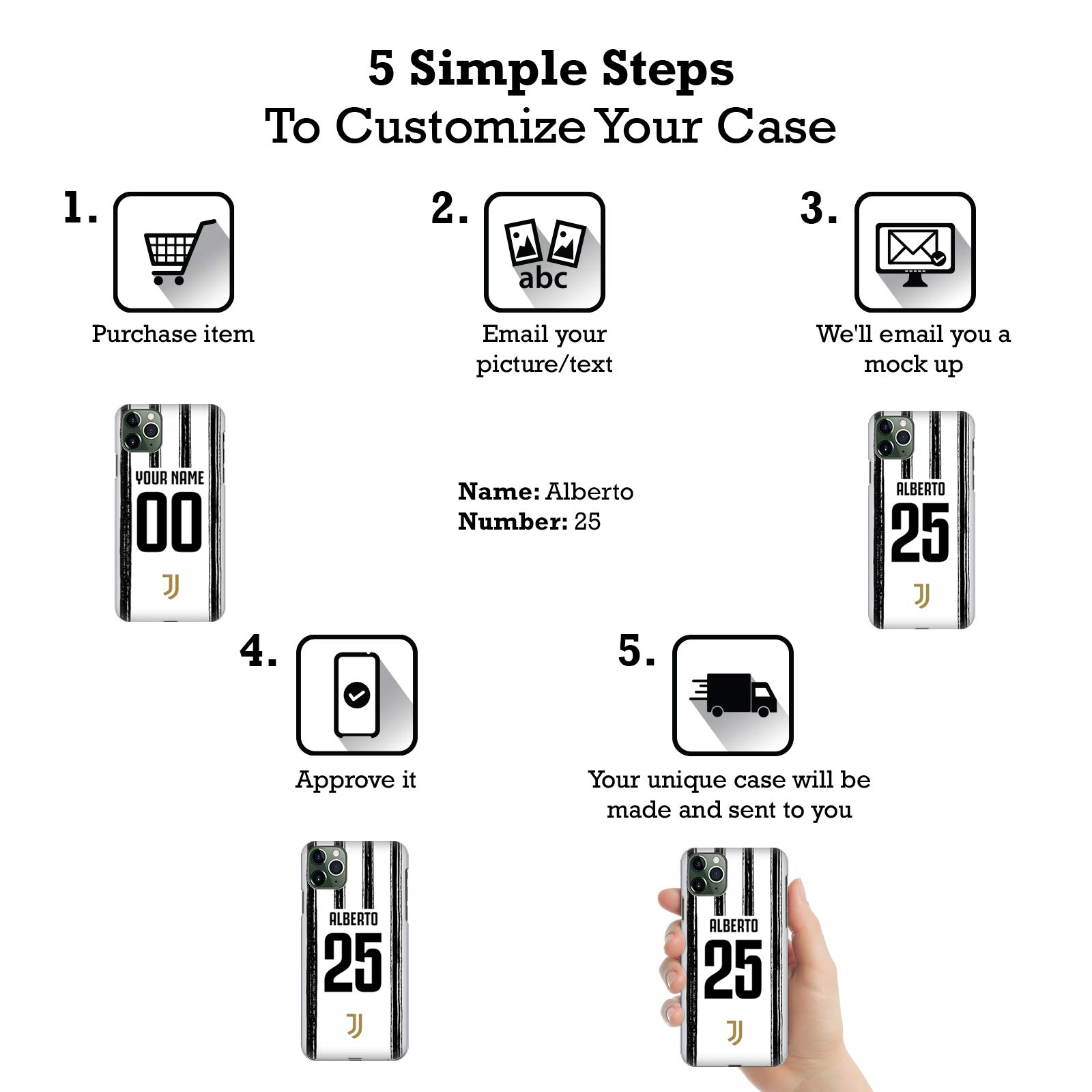 Head Case Designs Officially Licensed Custom Customized Personalized Juventus Football Club Home 2020/21 Race Kit Leather Book Wallet Case Cover Compatible with Nothing Phone (2a)