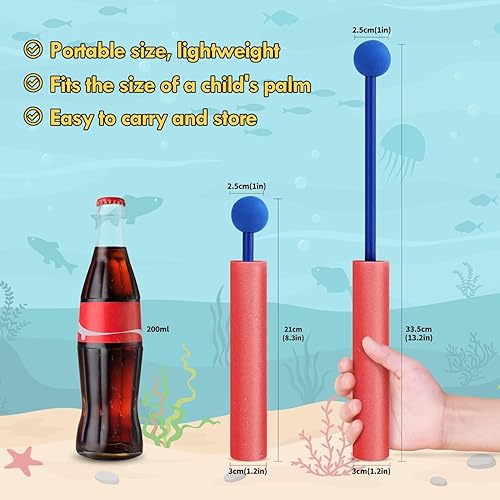 Miniatura 2 de Pistola de agua para niños, 6 piezas incluidas, chorros de agua para piscina de alcance de 30 pies, juguetes de agua al aire libre para piscina y