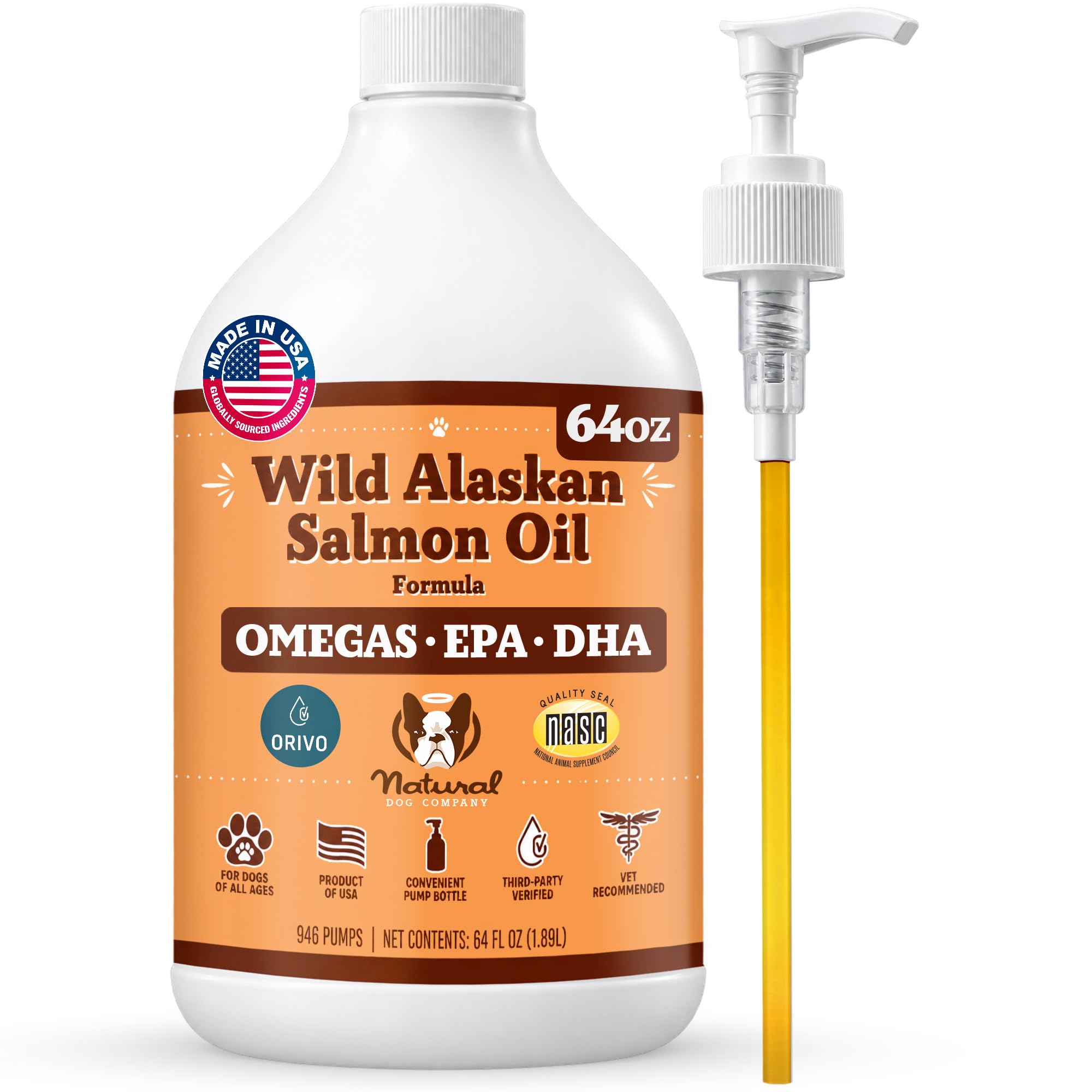 Natural Dog Company Wild Alaskan Salmon Oil for Dogs - 16 oz — Amazon image 15