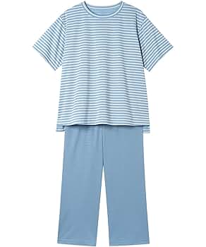 かいじゅうママ　WACOAL 睡眠科学　パジャマ5分袖　9分丈　M ワコール／睡眠科学｜ワコール 睡眠科学 パジャマ 5分袖 半袖 9