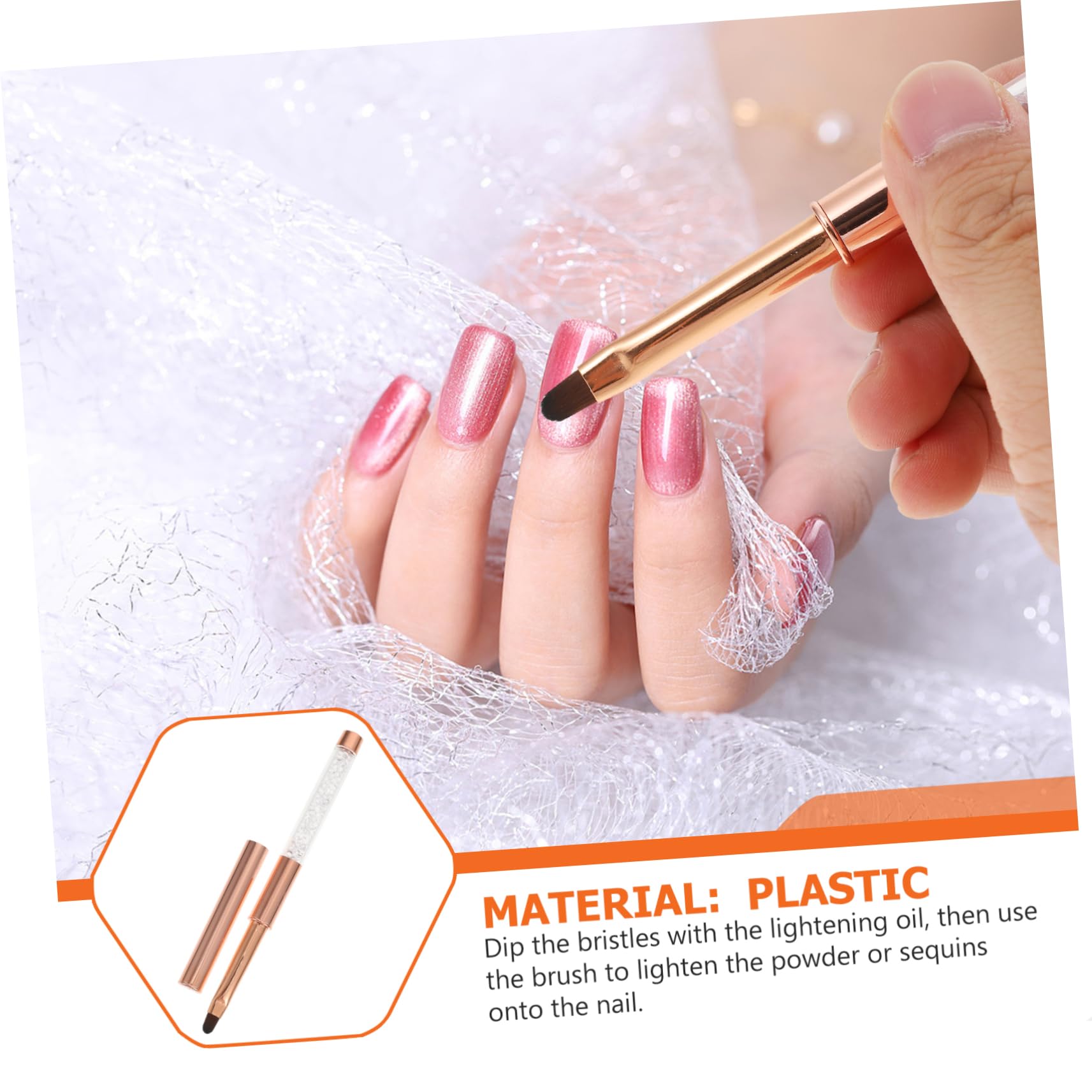 FRCOLOR 5pezzi Penna Per Nail Art Professionale Con Pennello Manicure Strumento Per Unghie Gel e Decorazioni Creative Manico Per Uso Pratico Per Donne Che Amano Fai Da Te