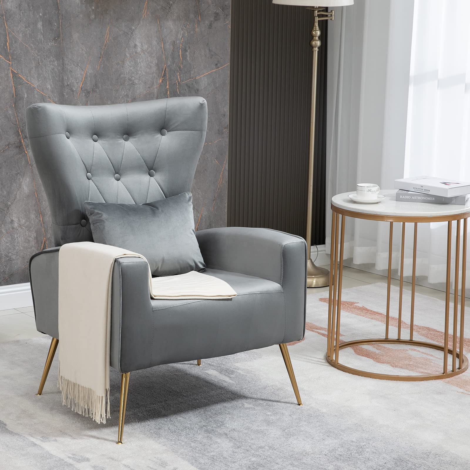 Amazon.com: ZJhome Button- Tufted Living Room Chairs