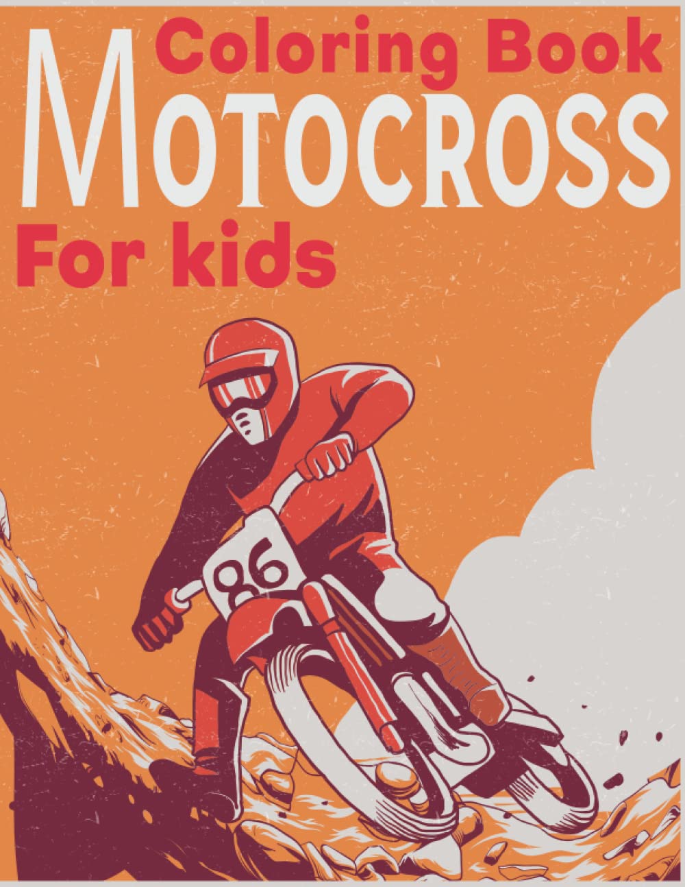 Motocross Coloring Book for kids: Big Motorcycle Coloring Book for Boys filled with 40 cool illustrations ( Dirt Bike,Motocross,Chopper...) ┃ ideal gift for boys