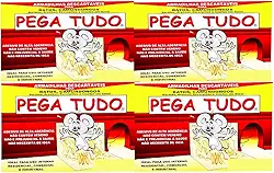 Kit com 4 Ratoeira Adesivas para Ratos e Camundongos, Uso Residencial e Comercial